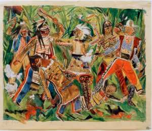 Dziki Zachód autorstwa Rudolf Schlichter