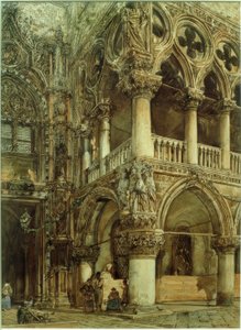 Pałac Dożów w Wenecji autorstwa Rudolf von Alt