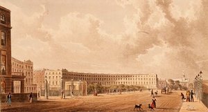 The Crescent, Portland Place, akwatinta opublikowana w 1822 r.