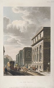 Widok na Old Bailey, patrząc na północ, City of London, 1814