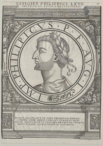 Cesarz wschodniorzymski Philippikos Bardanes (druk) autorstwa Rudolph Wyssenbach