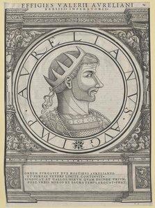 Cesarz rzymski Aurelianus (druk) autorstwa Rudolph Wyssenbach