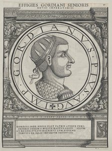 Cesarz rzymski Gordian I (druk) autorstwa Rudolph Wyssenbach