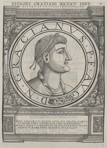 Cesarz rzymski Gratianus (druk)