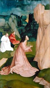 Agonia w ogrodzie, z cyklu Pasja (tempera na panelu) autorstwa Rueland the Younger Frueauf