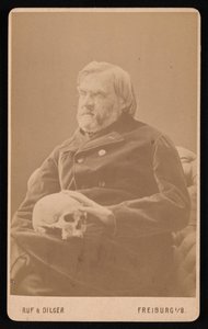 Portret Aleksandra Eckera z lat 1816-1887, około lat 70. XIX wieku. autorstwa Ruf and Dilger