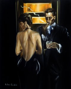 Dym i jedwab, 2025 (olej na płótnie)