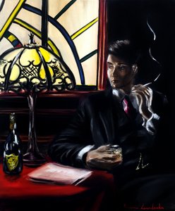 The Noir Hour, 2025 (olej na płótnie)