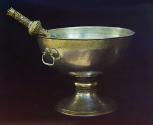 Miska na wodę święconą. Dar cara Michaiła Fiodorowicza Zdjęcie Siergieja Prokudina-Gorskiego, XVII w. autorstwa Russian Master