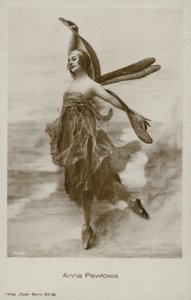Anna Pavlova, rosyjska primabalerina (zdjęcie czarno-białe) autorstwa Russian Photographer