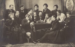 Anton Czechow czytający dla członków Moskiewskiego Teatru Artystycznego autorstwa Russian Photographer