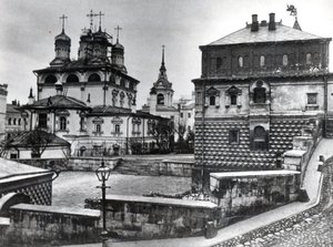 Dom Bojarów Romanowów w Klasztorze Znaku i Katedra Znaku w Moskwie autorstwa Russian Photographer