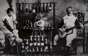 Ivan Radunsky i Felix Kortezi, rosyjski duet klaunów cyrkowych znany jako Bim-Bom autorstwa Russian Photographer