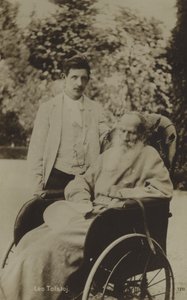 Lew Tołstoj, rosyjski powieściopisarz autorstwa Russian Photographer
