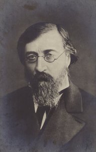 Nikolay Chernyshevsky (1828-1889), rosyjski filozof, socjalistyczny i rewolucyjny demokrata, koniec XIX wieku (zdjęcie czarno-białe) autorstwa Russian Photographer