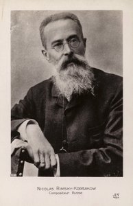 Nkolaj Rimski-Korsakow, kompozytor rosyjski autorstwa Russian Photographer