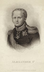Aleksander I - Cesarz Rosji (1777-1825) autorstwa Russian School