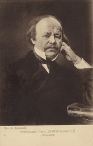 Aleksander Siergiejewicz Dargomizhsky, rosyjski kompozytor (1813-1869) autorstwa Russian School