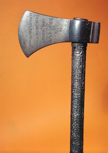 Topór, którym Piotr Wielki (1672-1725) położył pierwszy kamień podczas fundacji Petersburga 16 maja 1703 r. (metal)