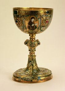 Kielich, Rus., 1677 (złoto i emalia) autorstwa Russian School