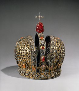 Korona cesarzowej Anny Ioannovny, Petersburg, 1730 (srebro, złoto i kamienie szlachetne)