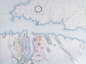Mapa Sewastopola, 1854
