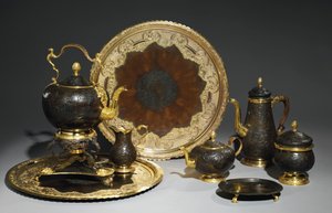 Serwis do kawy i herbaty, prawdopodobnie warsztat Demidoff, Ural, ok.1770 autorstwa Russian School