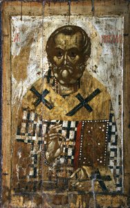Święty Mikołaj, XIV wiek. autorstwa Russian icon.