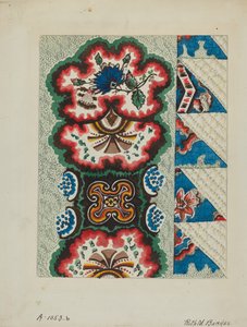 Narzuta pikowana, ok. 1936.