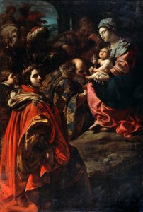 Adoracja Trzech Króli, koniec XVI lub XVII w. autorstwa Rutilio di Lorenzo Manetti
