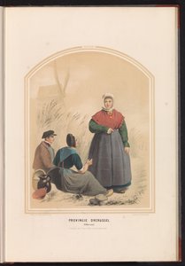 Tradycyjny strój Oldenzaal w Overijssel, 1857 Prowincja Overijssel. Oldenzaal / XXXIII (tytuł na obiekcie) autorstwa Ruurt de Vries
