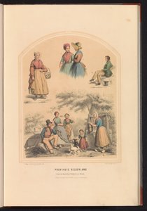 Tradycyjny strój prowincji Gelderland, 1857 Prowincja Geldria / 