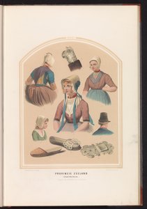 Tradycyjny strój z wyspy Walcheren w Zelandii, 1857 Prowincja Zelandia. Wyspa Walcheren / XXXI (tytuł na obiekcie)