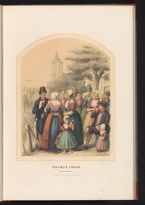 Tradycyjny strój wyspy Walcheren w Zelandii, 1857 r. Prowincja Zelandia. Wyspa Walcheren / XIII (tytuł na obiekcie)