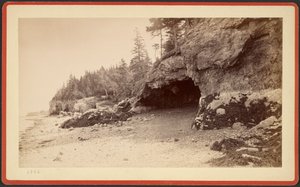 [Jaskinia, prawdopodobnie w Mt. Desert, Maine]. autorstwa S.R. Stoddard
