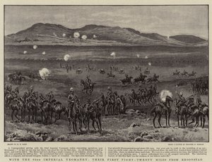 Z 62. Imperialną Yeomanry, ich pierwszą walką, dwadzieścia mil od Kroonstad
