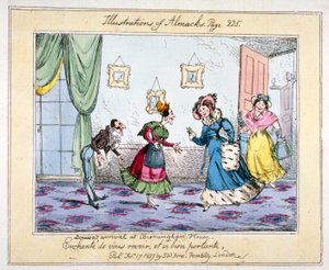 „Przybycie Louisy do Birmingham House”, 1827 autorstwa SW Fores