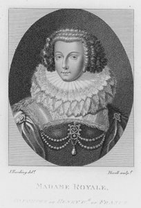 Madame Royale, córka Henryka IV Francji (rycina)