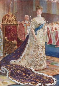Królowa Maria w szatach koronacyjnych