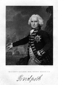 Admirał Alexander Hood 1726-1814, 1. wicehrabia Bridport, 1837.