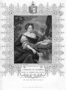 Katarzyna z Braganzy, królowa małżonka króla Anglii Karola II, XIX wiek.