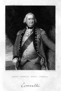 Charles Cornwallis 1738-1805, 1. markiz Cornwallis, 1839. autorstwa S. Freeman