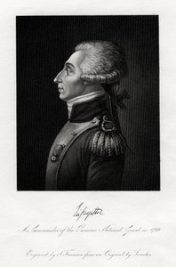 markiz de Lafayette, francuski przywódca wojskowy i mąż stanu, 1845
