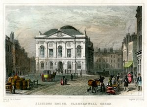 Sessions House, Clerkenwell Green, Islington, Londyn, 1831.