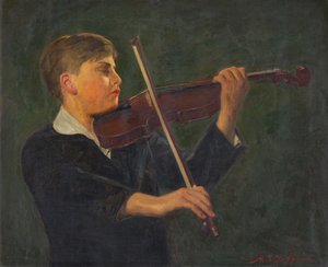 Yehudi Menuhin autorstwa S. Mark Joffe
