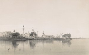 95. Fouah, nad Nilem, 1843. autorstwa Sabatier