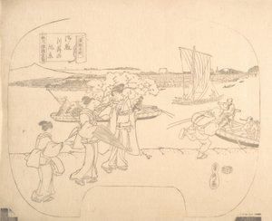 Proof Line-Block Print for Fan, XIX wiek.