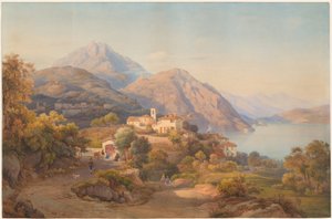 Letni wieczór nad Lago Maggiore autorstwa Salomon Corrodi