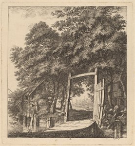 Rustykalna brama nad jeziorem, 1764 r.