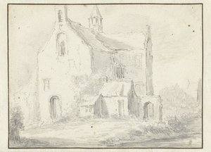 Kościół romański autorstwa Salomon van Ruysdael (possibly)
